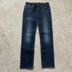 Men's AEO AMERICAN EAGLE Indigo Blue EXTREME FLEX Slim Straight DENIM JEANS 28